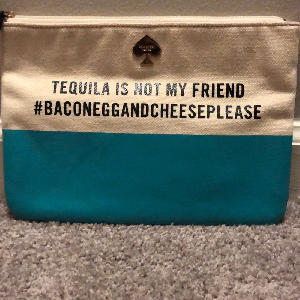 Kate Spade TEQUILA IS NOT MY FRIEND clutch